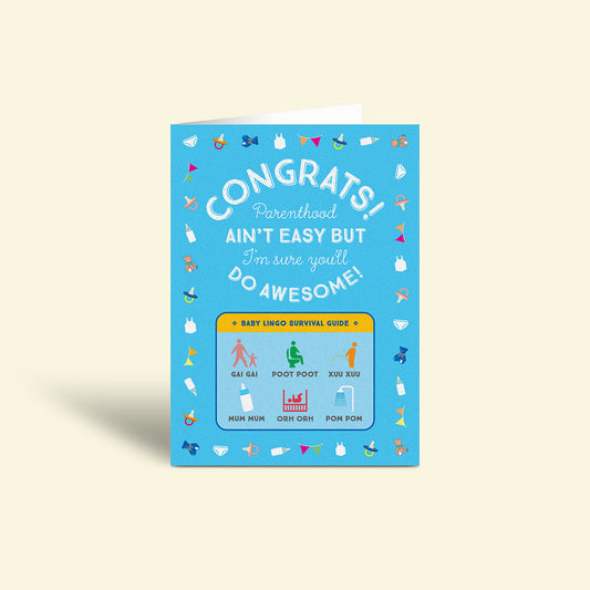 Congratulations Card – Baby Lingo