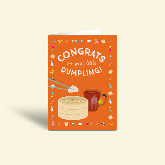 Congratulations Card – Dumpling (New Baby)