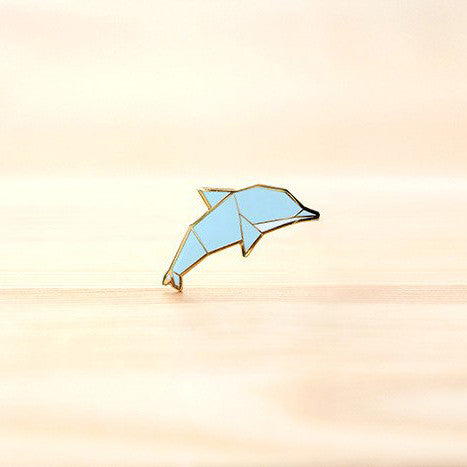 Origami Pin – Dolphin