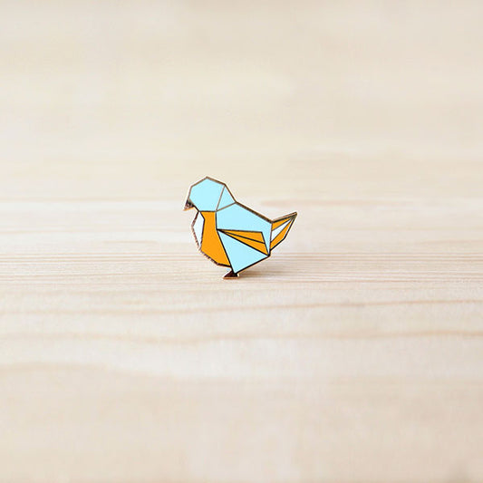 Origami Pin – Finch Bird