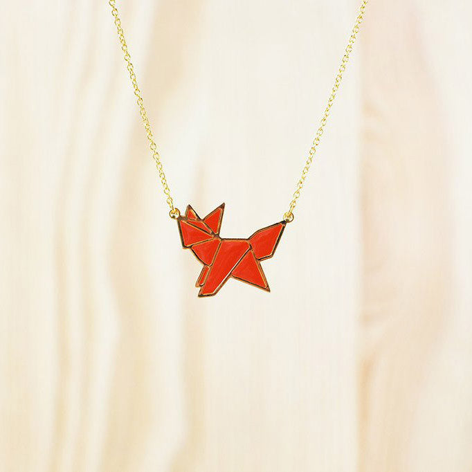 Origami Necklace – Fox
