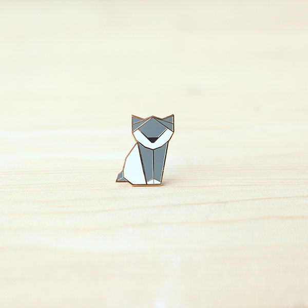 Origami Pin – Kitten
