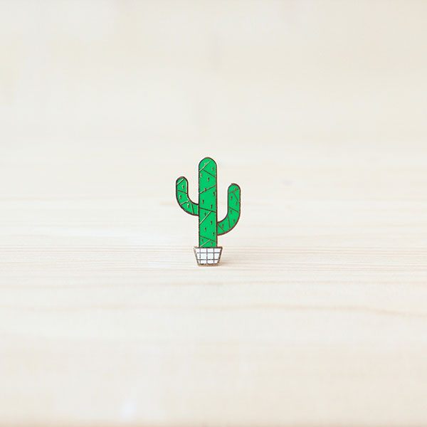 Origami Pin – Saguaro