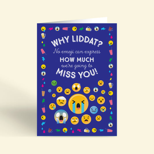 Farewell Card – Emoji (LARGE A4 SIZE)