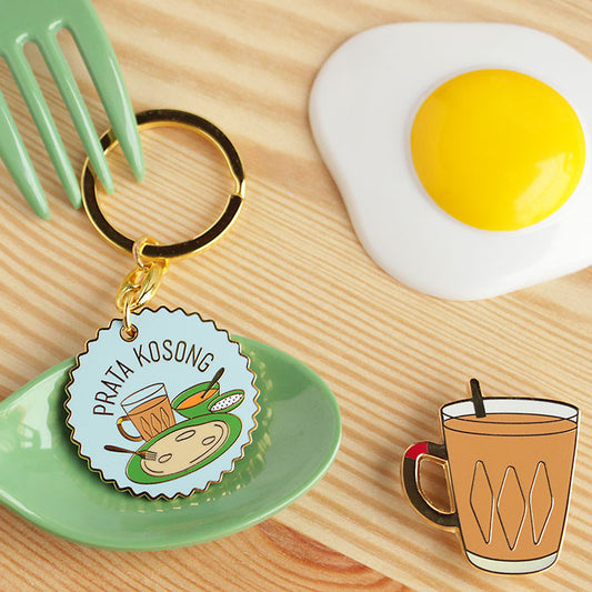 Kopitiam Keychain – Prata Kosong